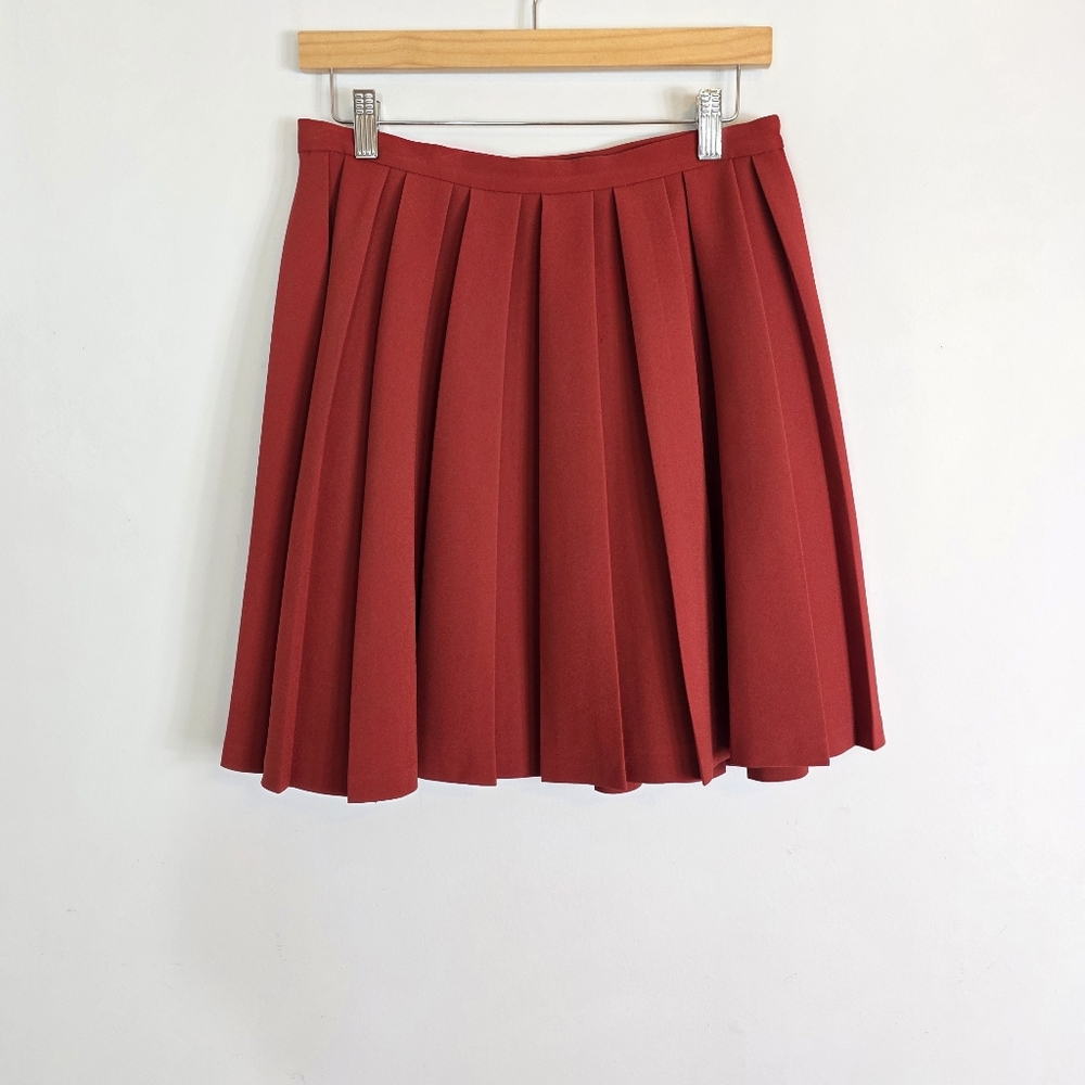 Theory Tilberti Winslow Crepe School Girl Dark Academia Pleated Skirt Size 2
